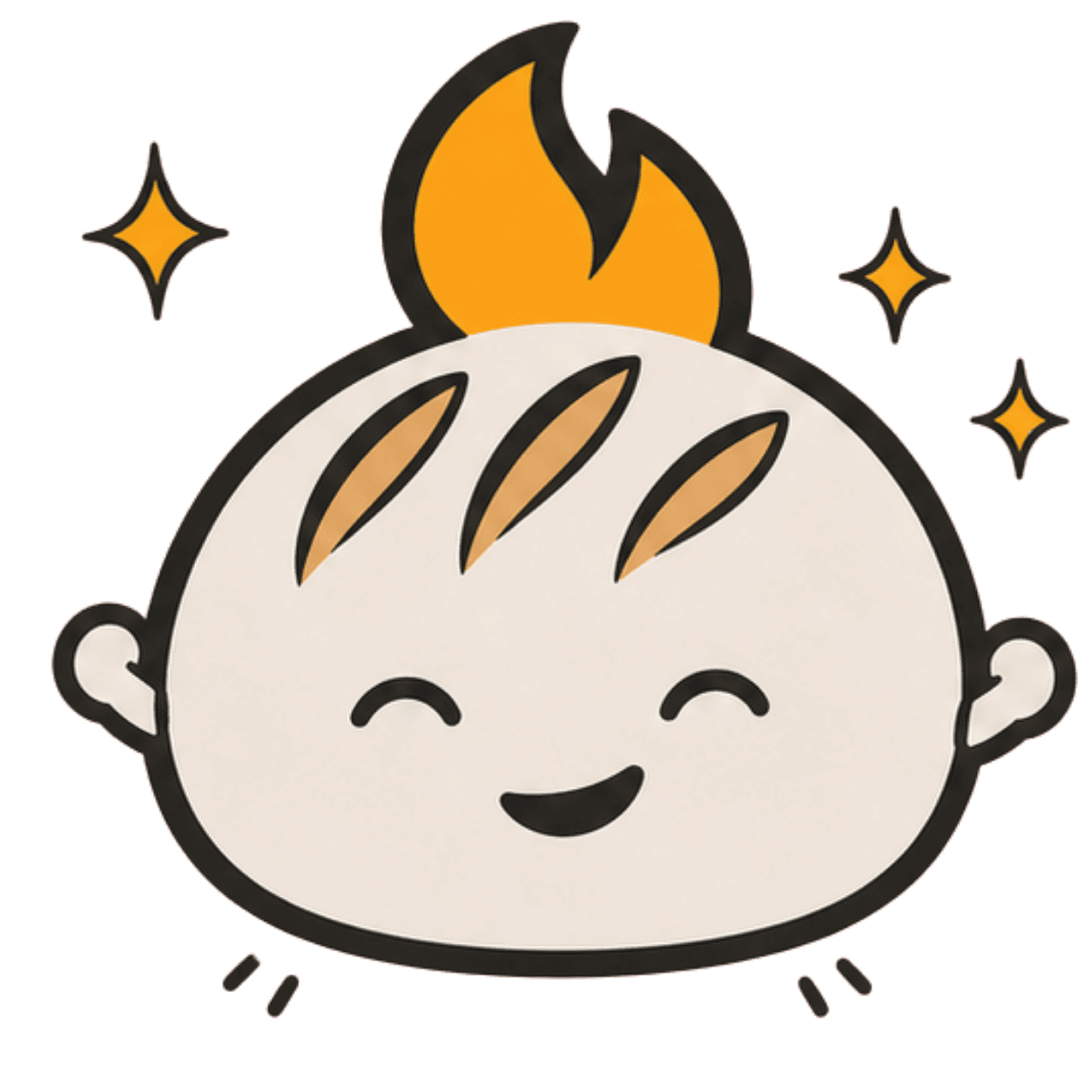 Sourdough Forge mascot celebrating